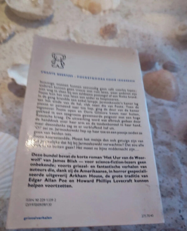 Het Uur van de Weerwolf verhalenbundel Horror - gothic novel - Zwarte beertjes 1339 - Afbeelding 2